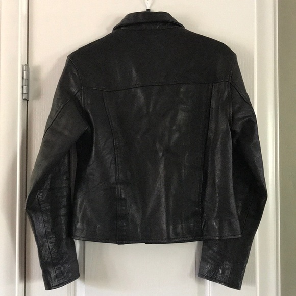 Black leather jacket - Picture 3 of 3